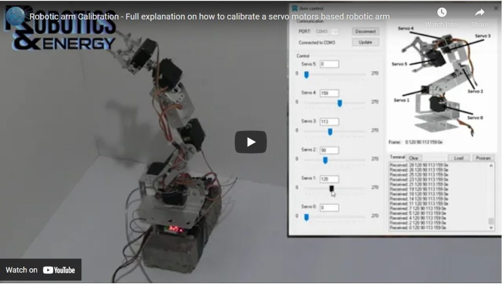 Robotic arm calibration